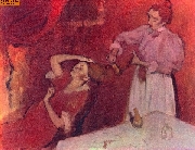 Beim Haark�mmen (unvollendet) nach Degas